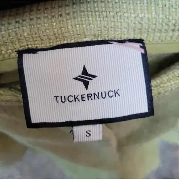 Tuckernuck Safari Chartreuse Green Tweed Shorts size Small